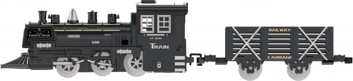 Treinset met effecten en rails 75 × 75 cm