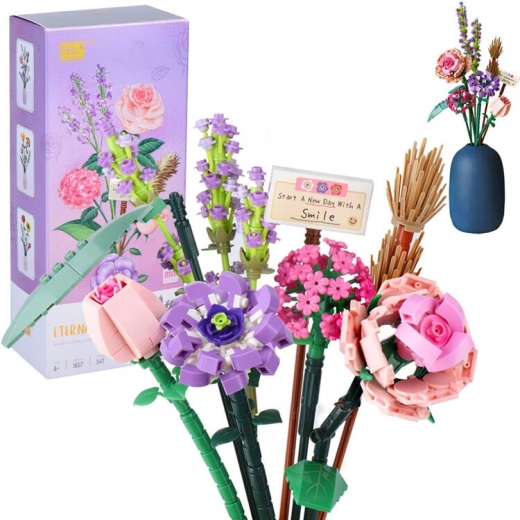 Creatieve bouwset Boeket kleurrijke bloemen 547 stuks ZA5347