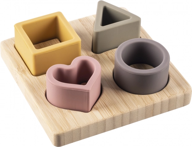 Siliconen bamboe puzzel, Multicolor