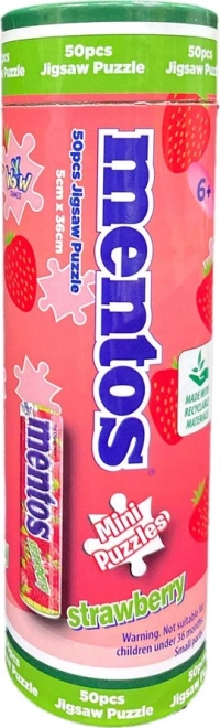 Puzzel MENTOS aardbei 50 stukjes