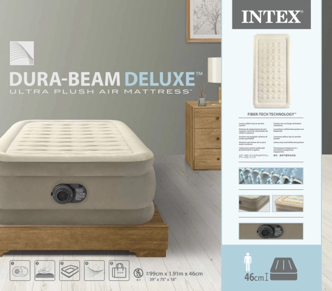 Opblaasbaar bed met ingebouwde pomp Dura-Beam Twin