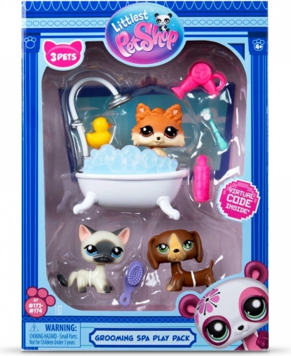 Littlest Pet Shop badkamerset met 3 diertjes