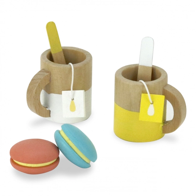 Grote houten theeset Vilac