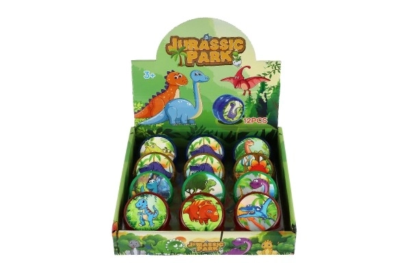 Jojo dinosaurussen lichtgevende kunststof 6cm op batterijen mix van soorten 12 stuks in doos