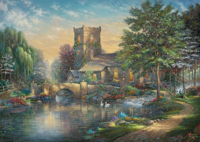 Puzzel Kapel in het wilgenbos 1000 stukjes