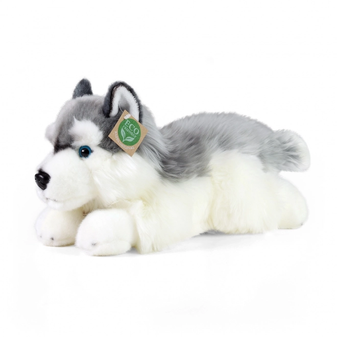Rappa Pluchen hond husky liggend 30 cm