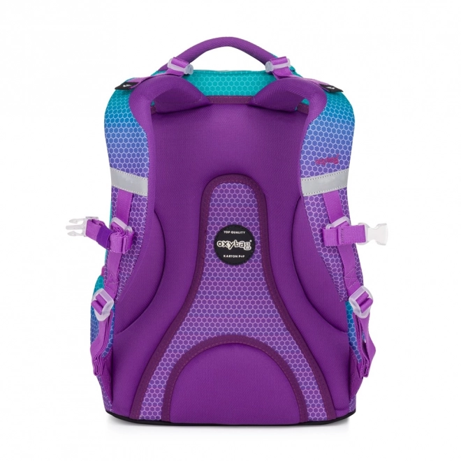 Schoolrugzak OXY Ombre blauw-roze