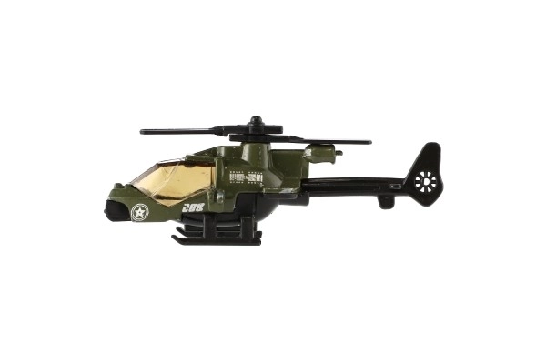 Metalen en plastic helikopter voor kinderen 10 cm