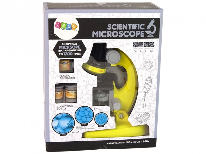Kinder educatieve microscoop geel