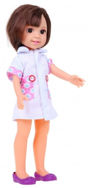Grote verpleegsterpop voor kinderen 3+ Artsbenodigdheden + stethoscoop + thermometer + spuit