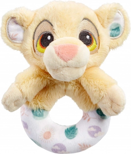 Pluchen rammelaar SIMBA – De Leeuwenkoning, zacht voor baby’s