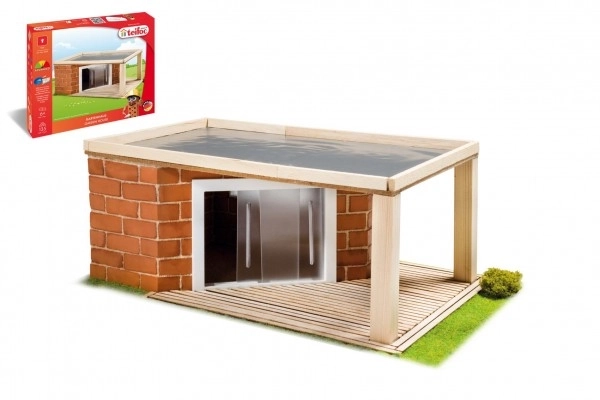 Bouwdoos Teifoc Tuinhuis 135 stuks in doos 35x29x5cm