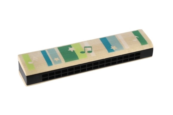 Houten blaasmondharmonica voor kinderen