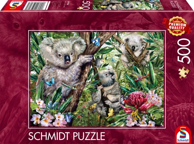 Puzzel Koala-familie 500 stukjes