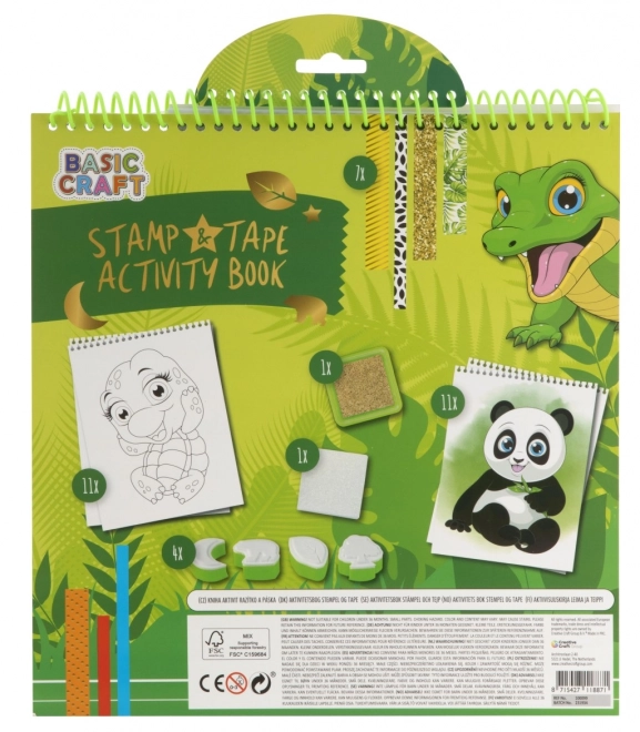 Kleurboek met stempels en stickers