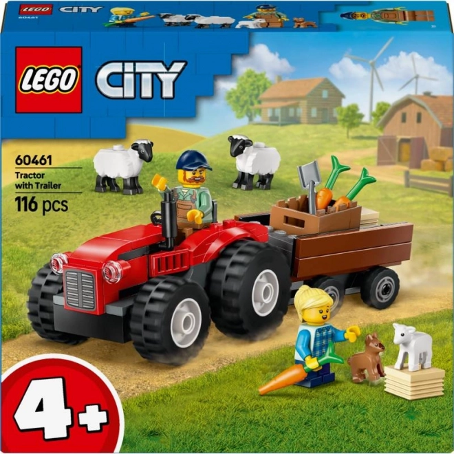 LEGO® City 60461 Rode tractor met aanhanger en schapen