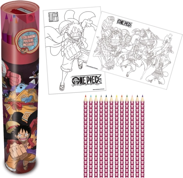 Set kleurpotloden ONE PIECE 12 stuks in etui