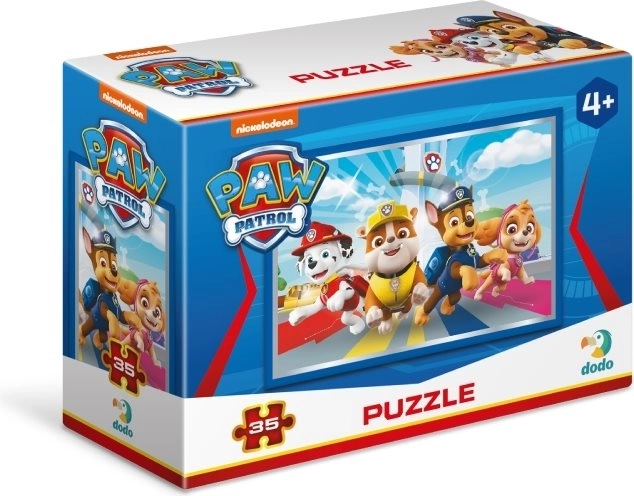 Minipuzzel PAW PATROL 35 stukjes in een doosje
