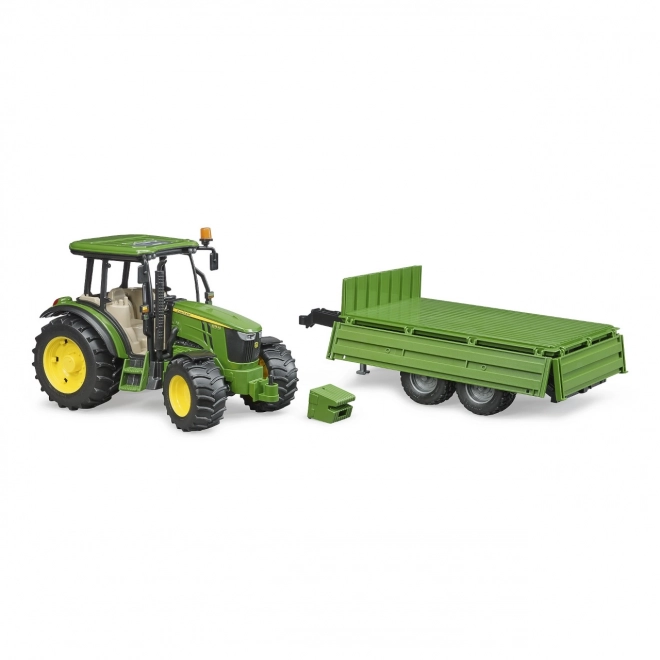 Bruder Tractor John Deere met aanhanger