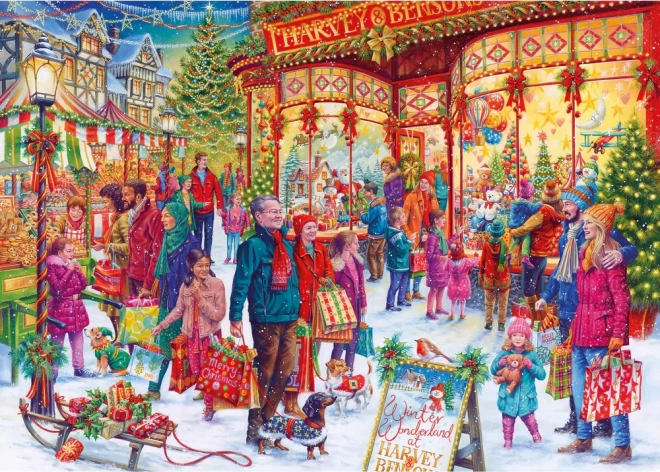 Gibsons Puzzle Gelimiteerde Kersteditie Winterse Wonderwereld 1000 Stukken