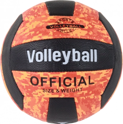 Oranje volleybal maat 5 kleurrijk