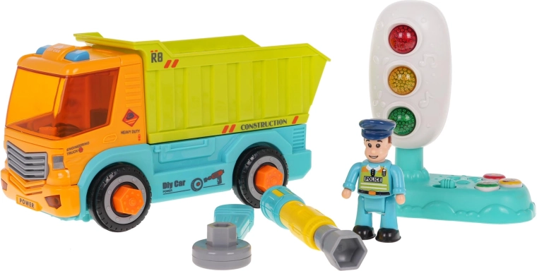 Interactief verkeerslicht met licht en geluid