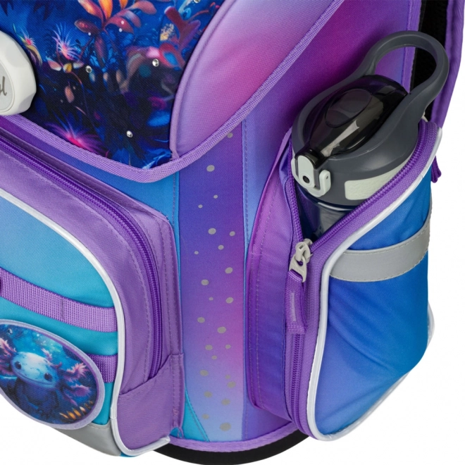 Schoolset Baagl Ergo Axolotl: schooltas, etui en zak