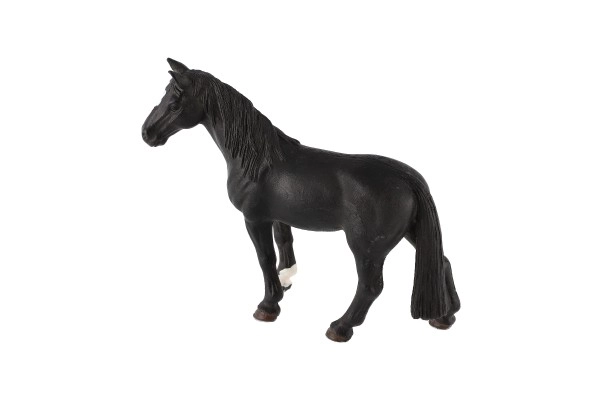 Paard huishoudelijke raaf plastic 13cm in zakje