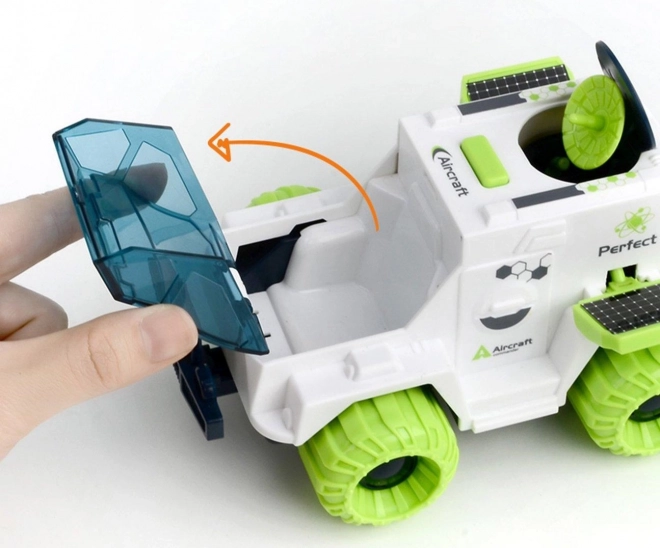 Ruimteauto met traagheidsmotor