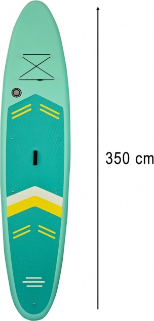 Opblaasbare paddleboard 350 cm met accessoires en stoel