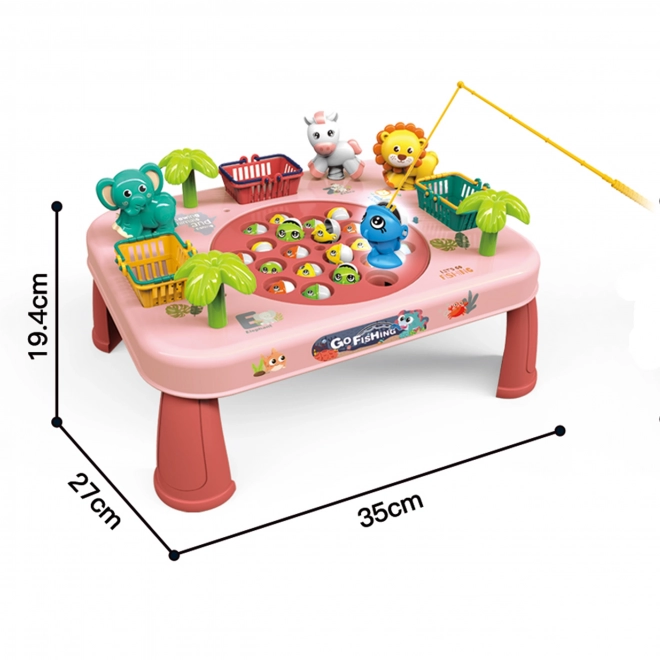 Behendigheidsspel Vissen Interactieve Tafel Roze