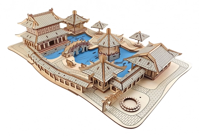 Woodcraft Houten 3D-puzzel Tuinen van Suzhou