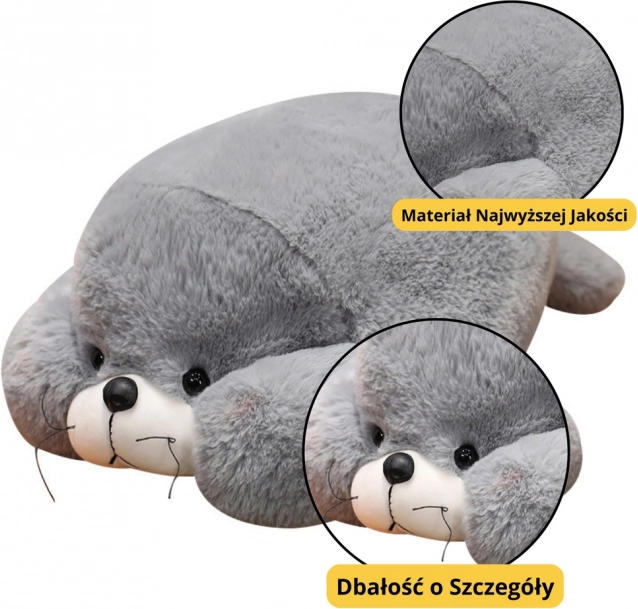 Grijze pluchen knuffelzeehond 29 cm
