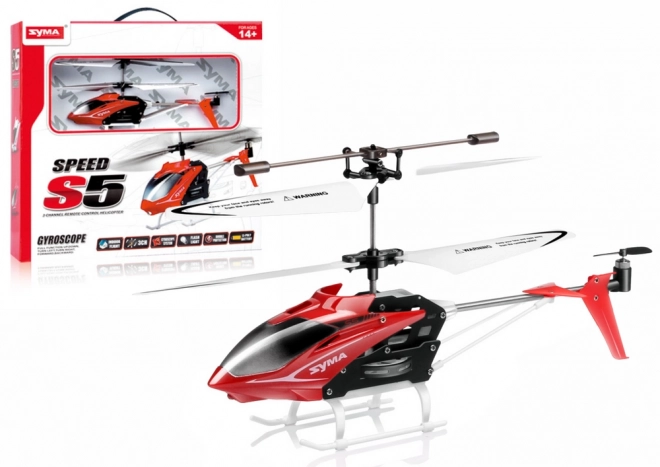 Op afstand bedienbare helikopter Syma S5 rood