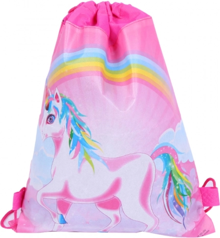 Schoolgymtas voor schoenen en gymspullen met Eenhoorn-motief 35x27 cm
