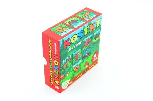 Blokken Kubus Mijn Eerste Dieren Hout
