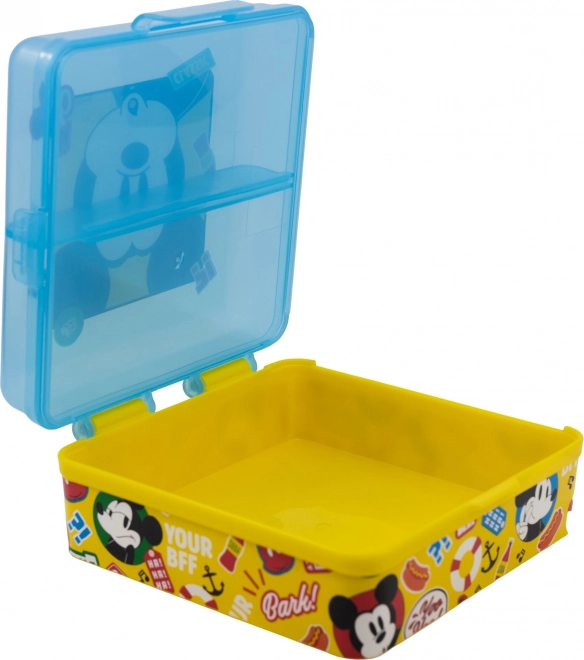 STOR Vierkante Multi Box voor lunch met Mickey Mouse