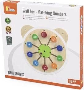 VIGA houten wandbord – cijfers matchen, FSC, Montessori