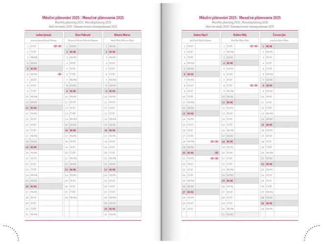 Notique dagelijkse agenda Cambio zwart 2025