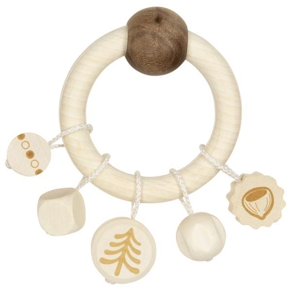Rammelaar eekhoorn met ring en hangers