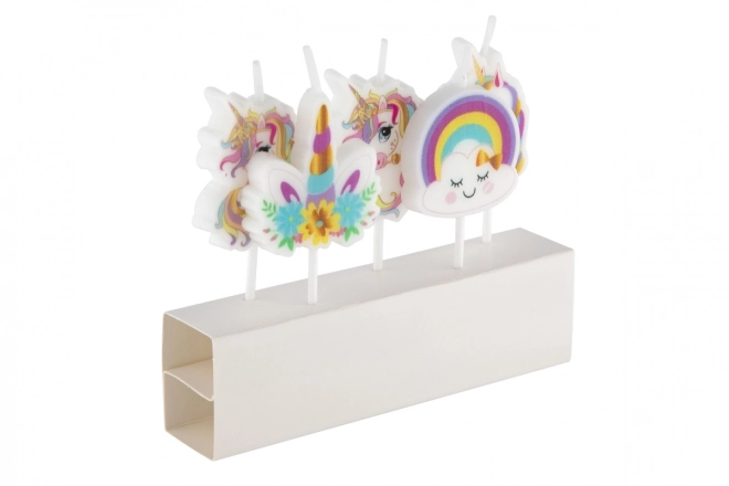 3D kaarsen - eenhoorn 5 stuks