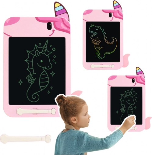 LCD schrijf- en tekentablet eenhoorn roze