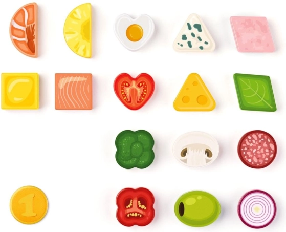 Veelkleurige ingrediënten