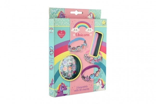 Creatieve set Maak je eigen Eenhoorn armband in doos 15x20,5x2,5cm