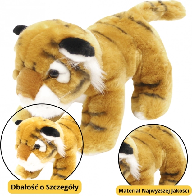 Pluche tijgertje bruin 25 cm