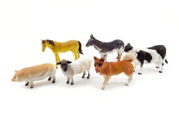 Boerderijdieren plastic 11cm mix soorten - 1st