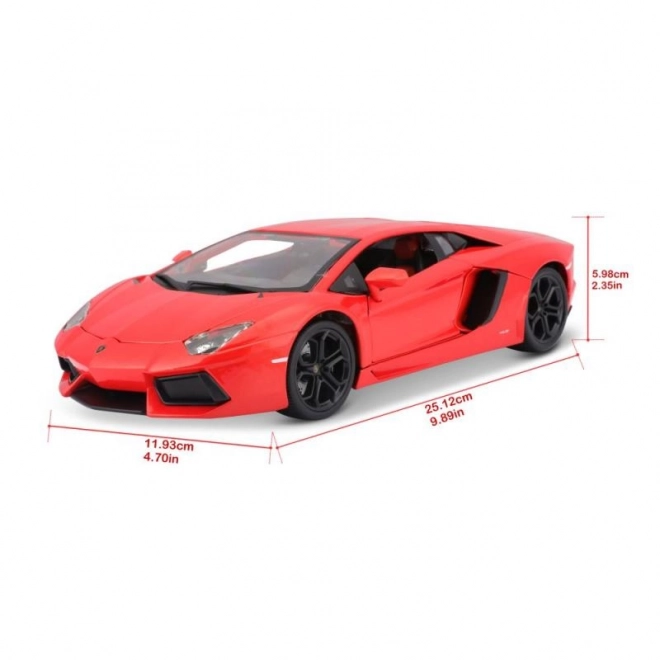 Bburago Lamborghini Aventador 1:18 oranje 18-11033