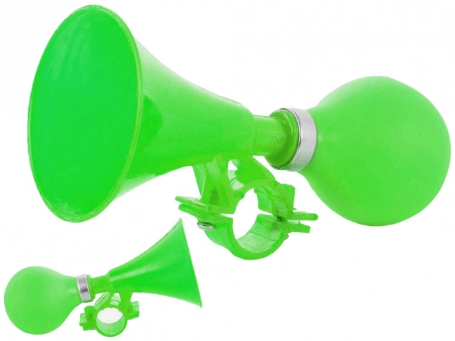 Fiets claxon met groene rubberen ballon