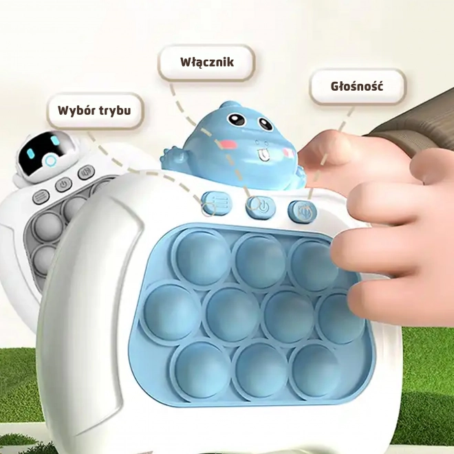 Elektronisch spel POP IT Antistress vaardigheidsspel Dino Blauw