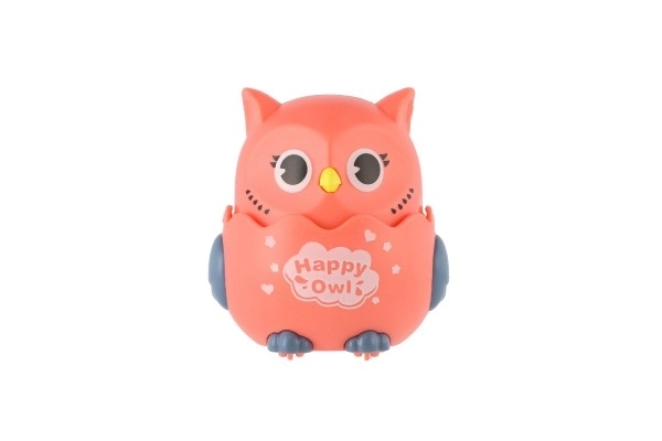 Sovy Happy Owl plastic 7x8 cm rijdend